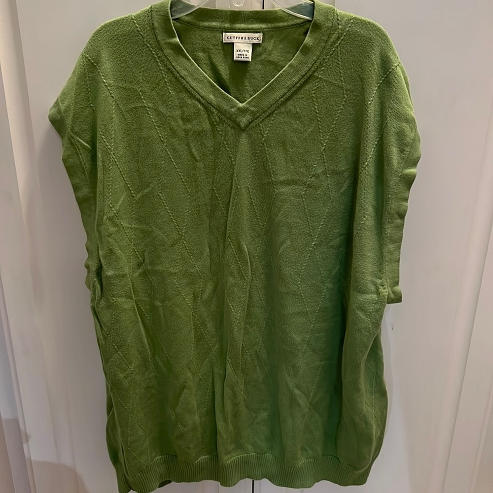Cutter & Buck Green V neck Sweater Vest XXL